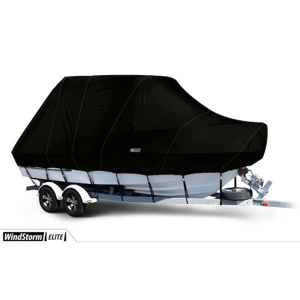 Eevelle Boat Cover CUDDY CABIN Hard Top, Outboard Fits 27ft 6in L up to 120in W Black SFVCCTT27120B-BLK - main